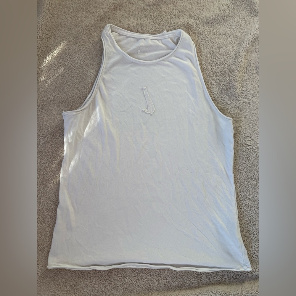 Nike The Nike Tee Dri Fit Patch Swoosh Cotton Blend Sleeveless Tank Top